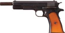 Pre-World War II Colt Super .38 Pistol with Reshaped Grip Frame
