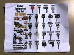 Heavy Equipment Key Set/ All Makes