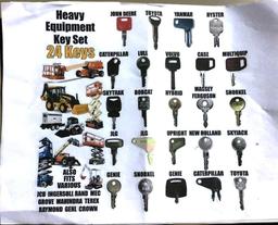 Heavy Equipment Key Set/ All Makes