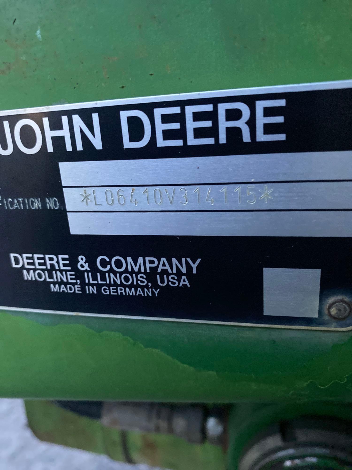 John Deere 6410 Tractor w/640 Loader