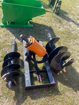 Skid Steer Auger Drive and Bit Attachment