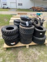 PALLET OF MISC TIRES, ETC