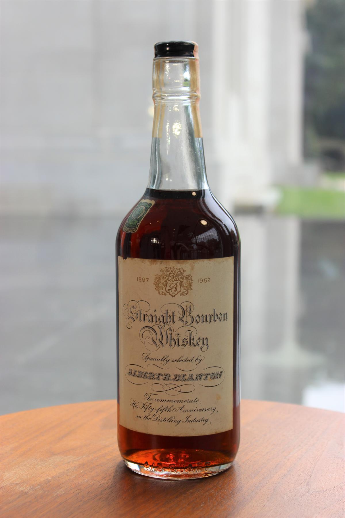 1952 Albert Blanton 55th Anniversary Bottle