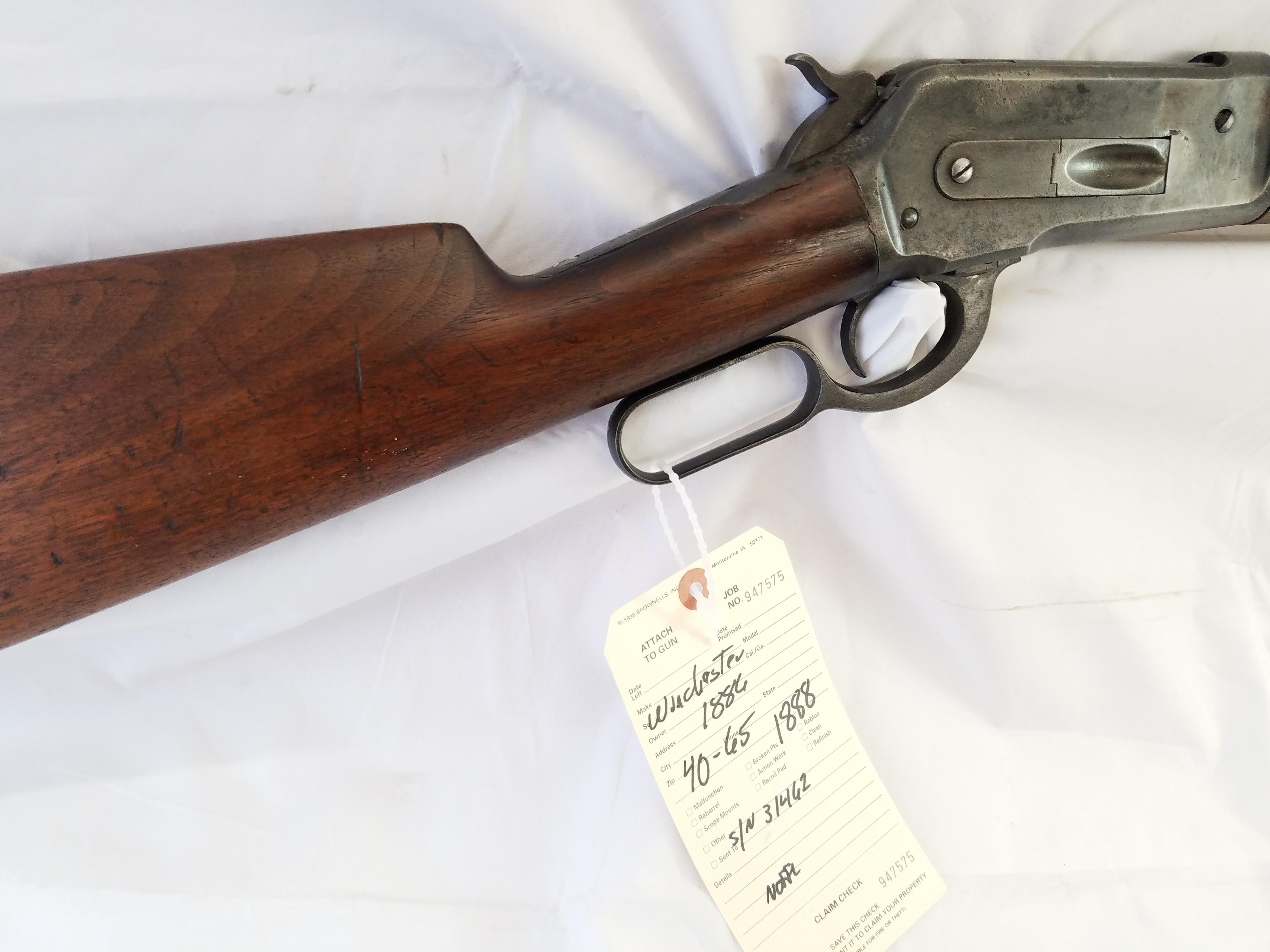 Winchester Model 1886 Lever 40-65cal s/n31462 - mfg 1888