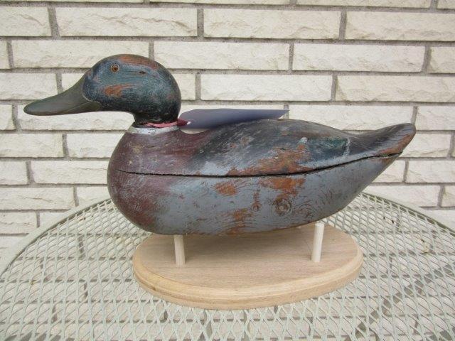 "Vintage Premier ""Mason"" Mallard Hollow Drake Decoy