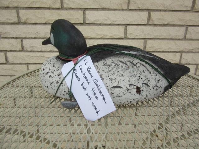 "L.L. Bean Goldeye Lowhead Hen Decoy rigged but not used