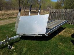 Bear Track 10ftV Aluminum 2Place Snowmobile Trailer