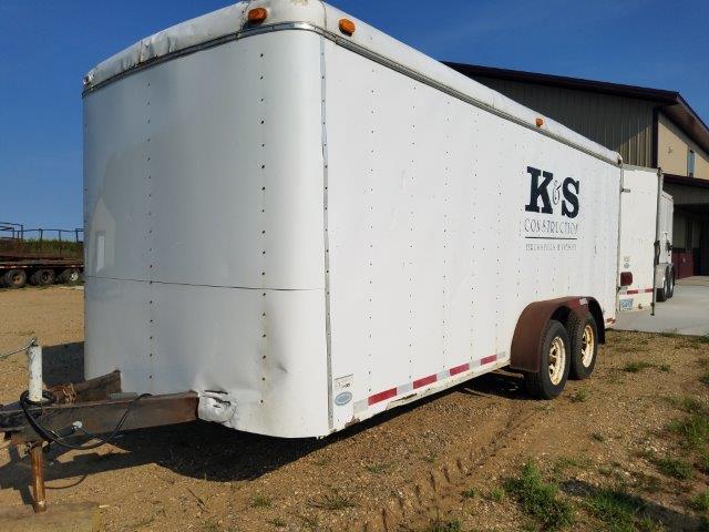 1995 7x18ft ENCLOSED TOOL TRAILER