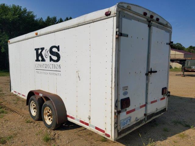 1995 7x18ft ENCLOSED TOOL TRAILER