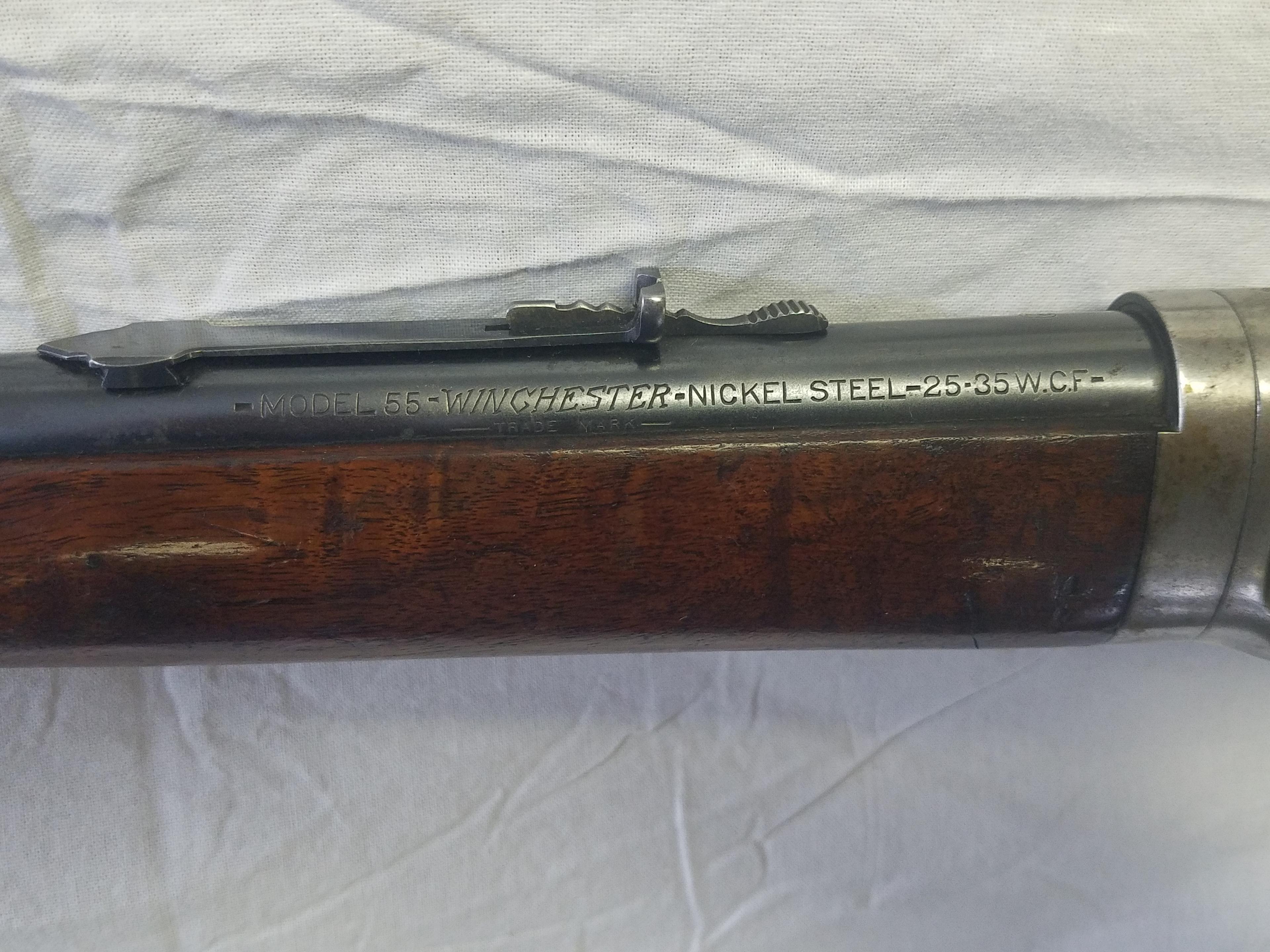 Winchester Model 55 Rifle Cal 25-35