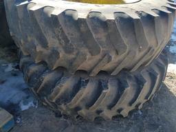 "Set of 2 Firestone 20.8R42 Tires and Rims