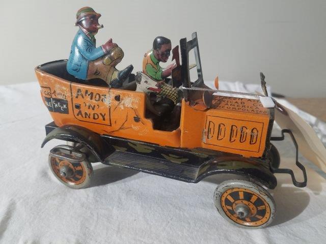 Vintage Marx Tin Wind Up “Amus & Andy” Car