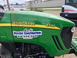 2012 John Deere Model 4720 Dsl Utility Tractor Mfwd/4x4, Hydrostatic Drive,