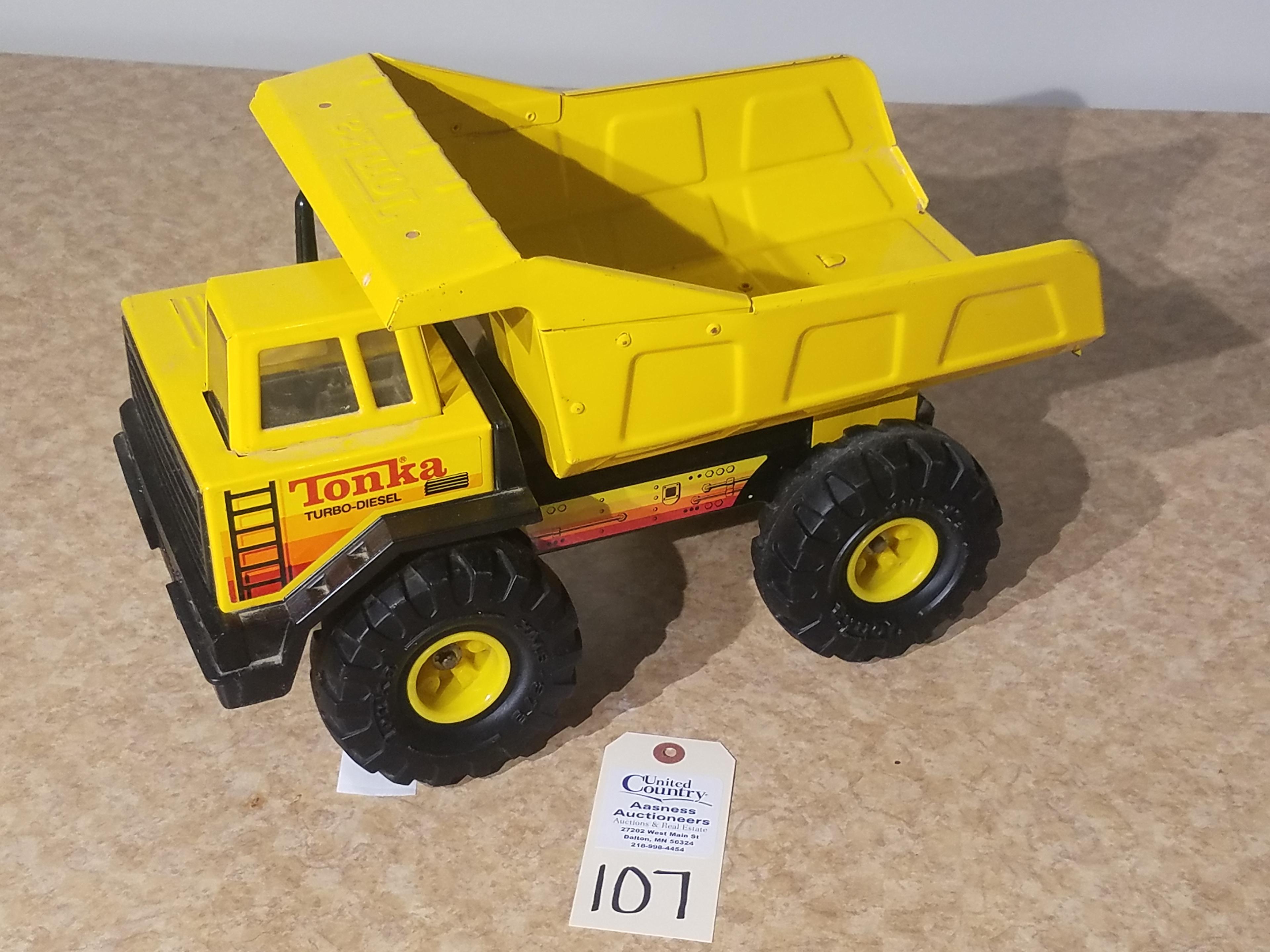 Tonka turbo diesel yellow dump truck