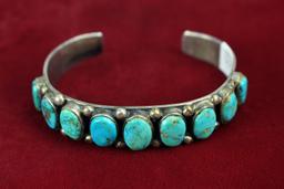 Turquoise & Silver Bracelet