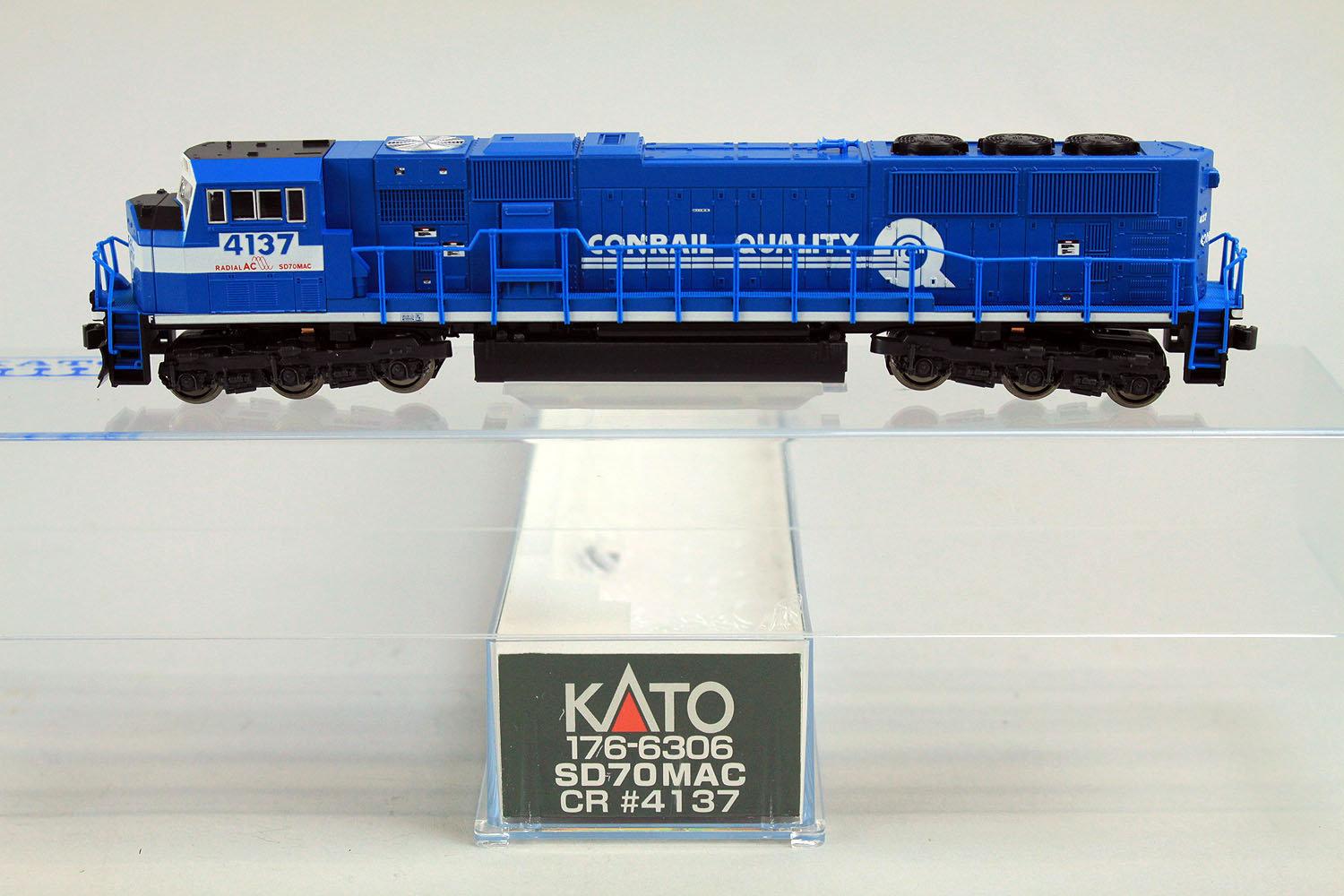 N Scale Kato Model #176-6306 Conrail CR #4137 SD70MAC Diesel Locomotive