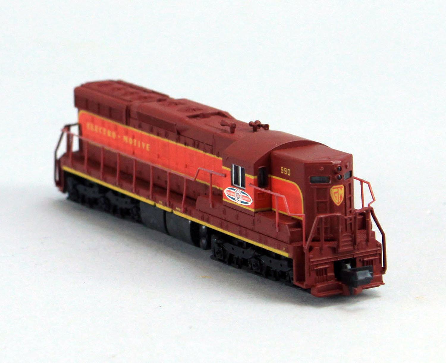 N Scale Life-Like Electromotive #7732, N SD7 Loco EMD Demo #990