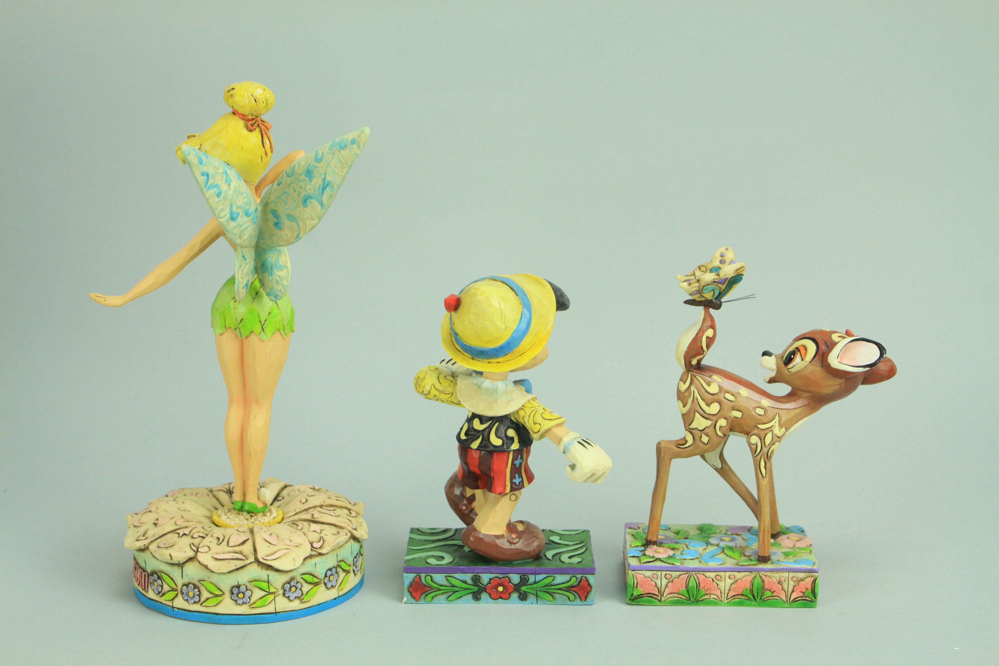 Disney Showcase Figurines: Tinker Belle, Bambi, Pinocchio