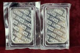 2- 1 Troy oz. .999 Silver Bars