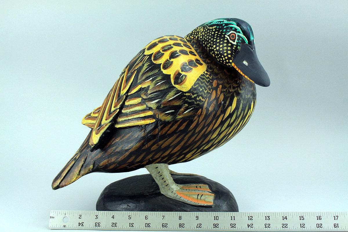 Large Painted Decorative Duck