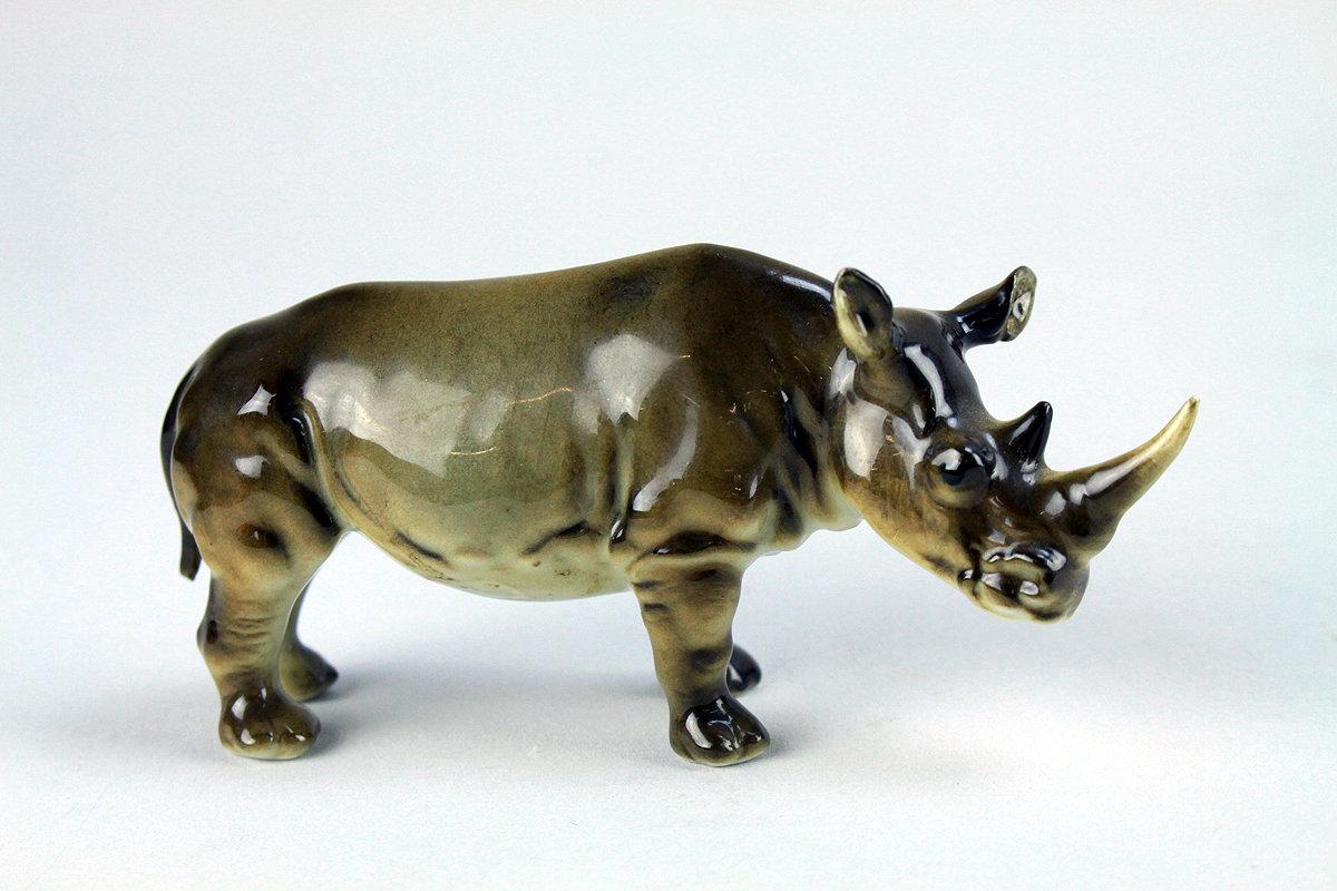 Rare Hutschenreuther Porcelain Rhino
