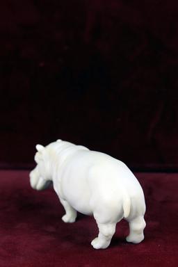 Rare Hutschenreuther Porcelain White Hippo