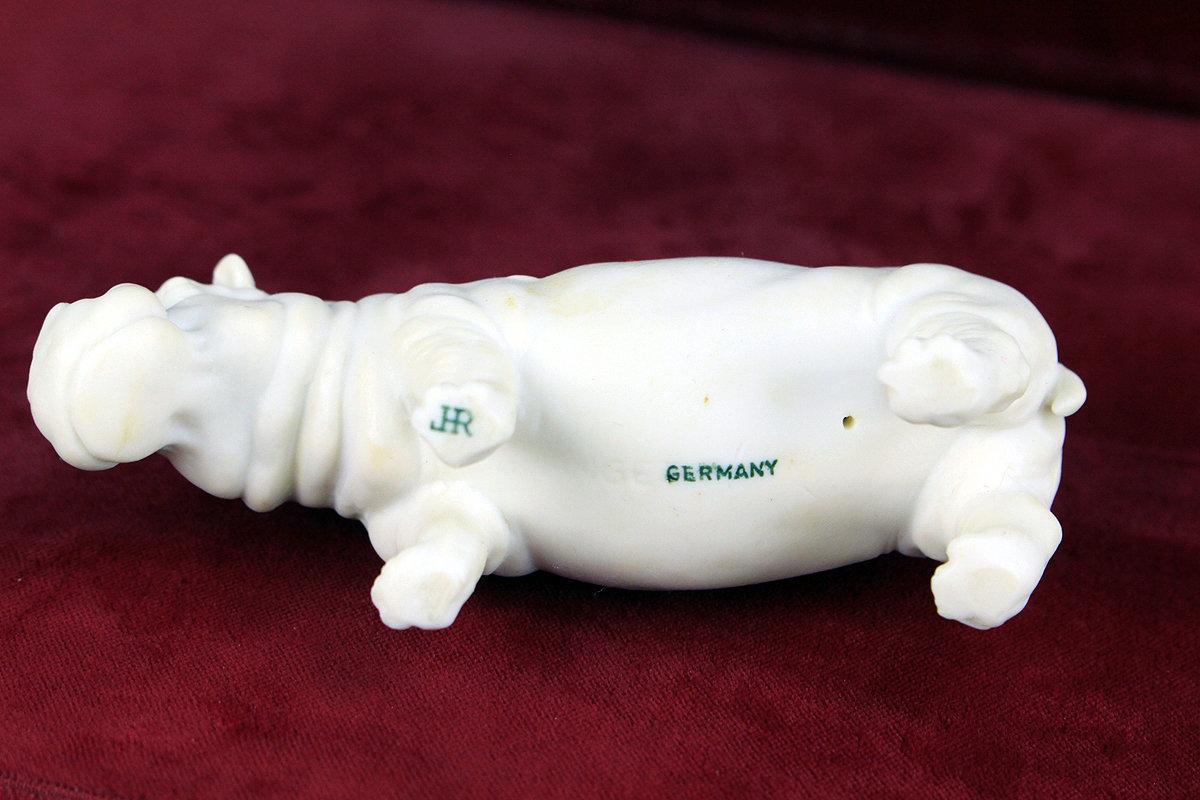 Rare Hutschenreuther Porcelain White Hippo