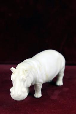 Rare Hutschenreuther Porcelain White Hippo