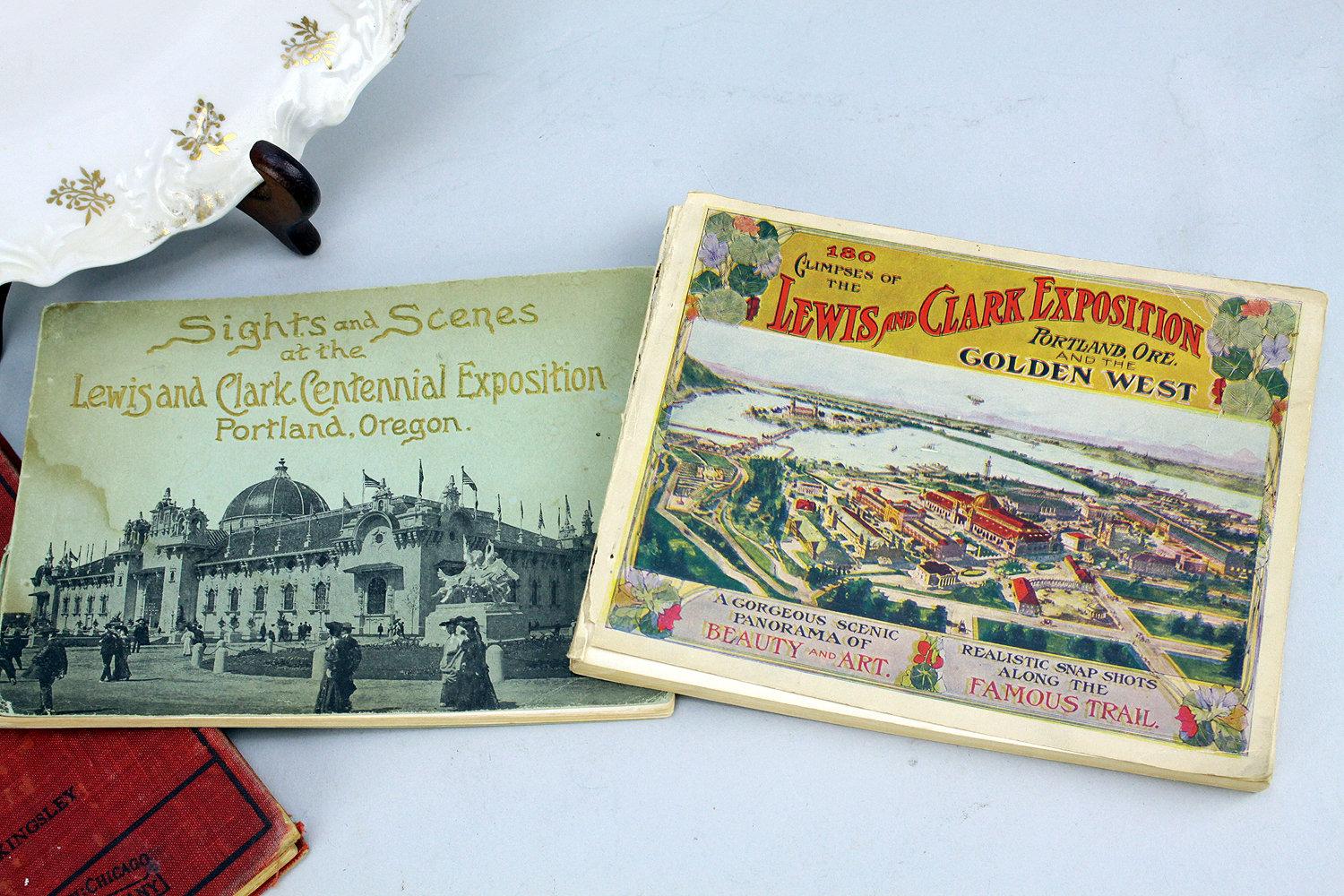 1905 Lewis & Clark Centennial Portland Commemorative Plate, Booklets & Other Ephemera