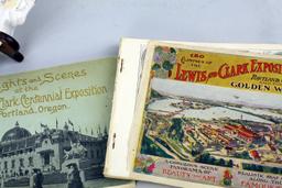 1905 Lewis & Clark Centennial Portland Commemorative Plate, Booklets & Other Ephemera
