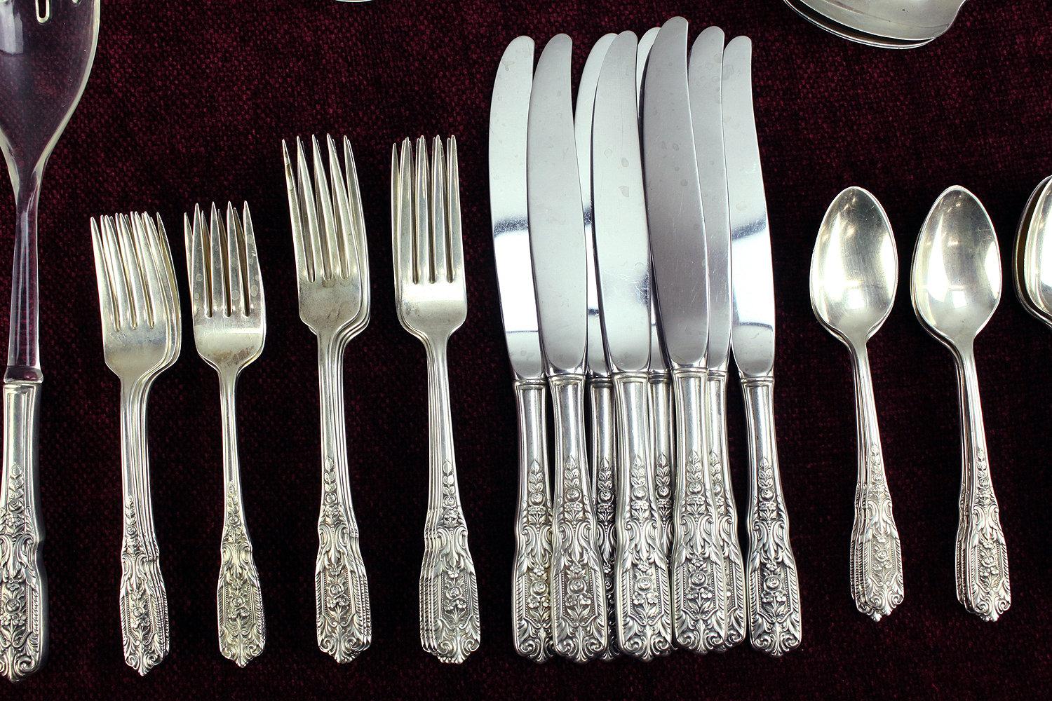 Sterling Silver Flatware Set, 1,764.4 Grams