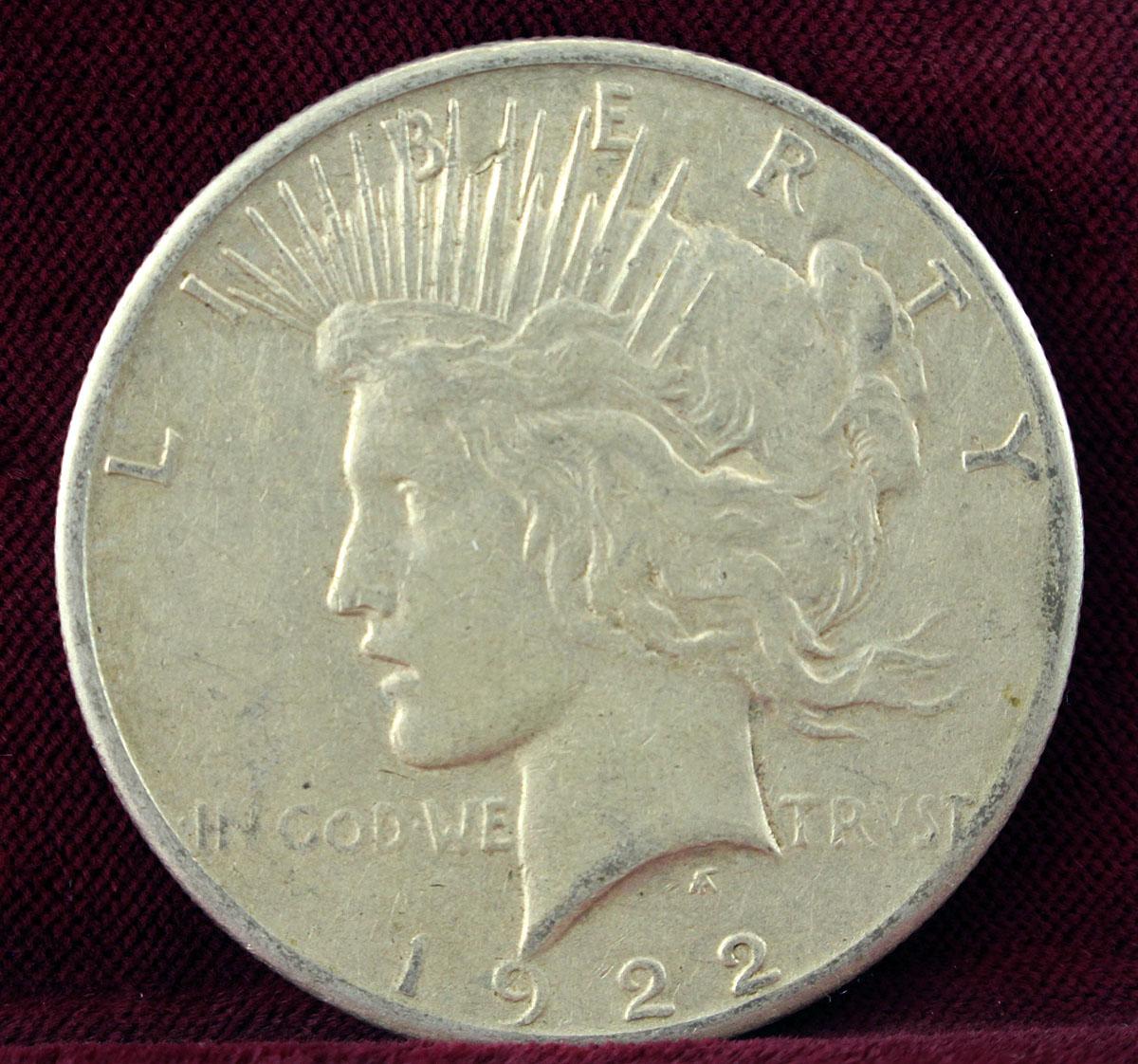 1922-S Peace Silver Dollar