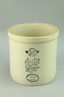 #2 Western Stoneware Crock'; Monmouth, Illinois