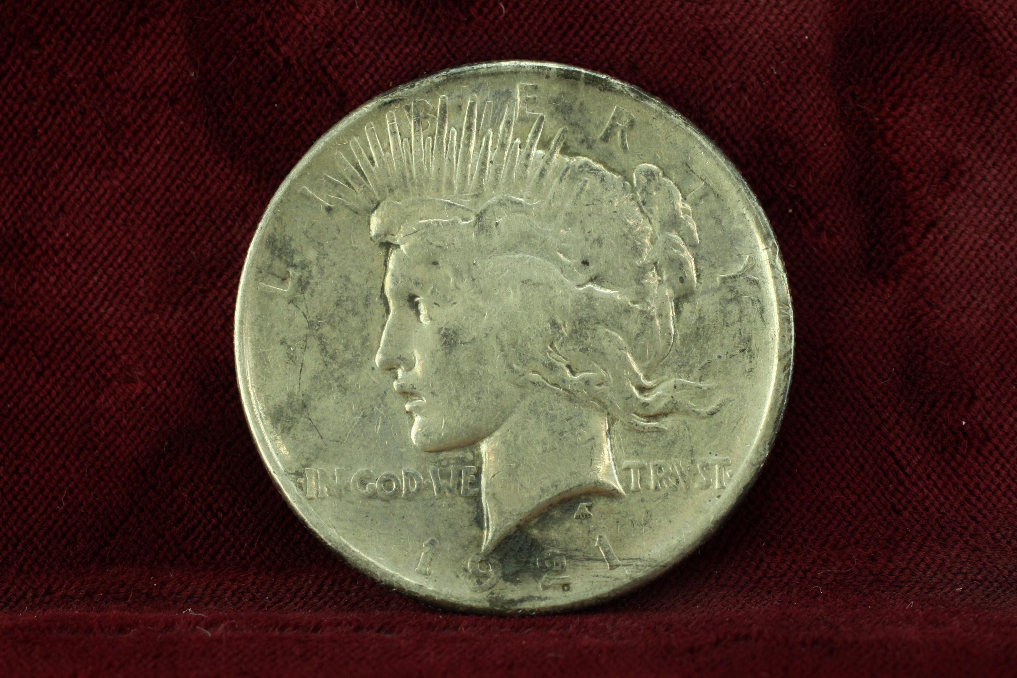 1921-P Peace Silver Dollar