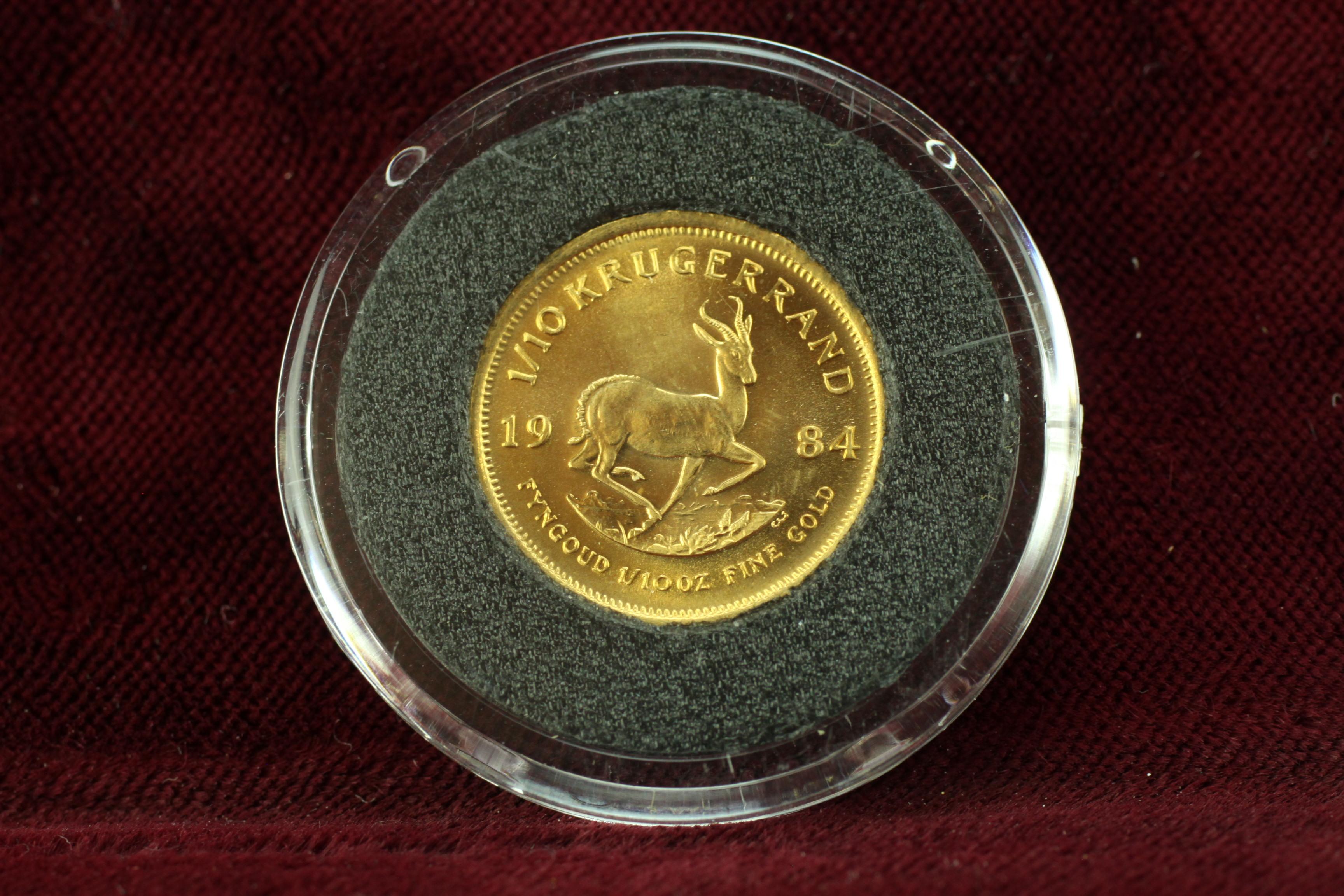1984 1/10 oz Gold South African Krugerrand