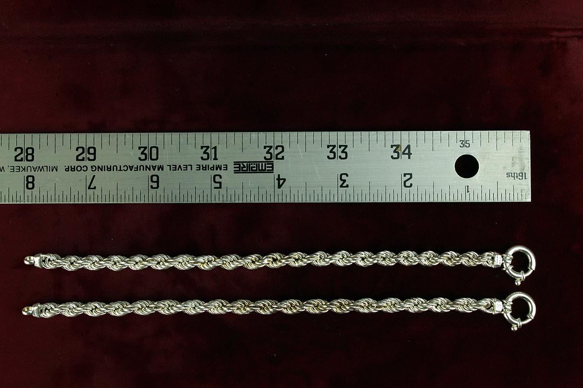 Sterling Silver Braided Bracelets