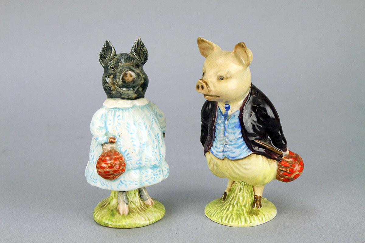 Beatrix Potter's "Pig-Wig" & "Pigling Bland", Beswick - England