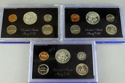 3 US Mint Proof Sets; 1968,1969,1970