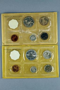 2 US Mint Silver Proof Coin Sets; 1961 & 1962