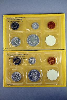 2 US Mint Silver Proof Coin Sets; 1963 & 1964