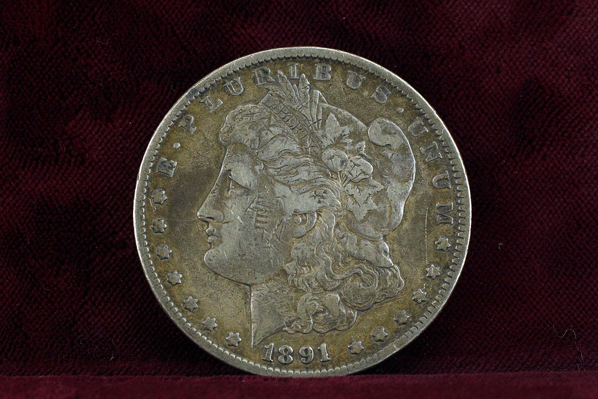 1891-CC Morgan Silver Dollar