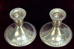 Weighted Sterling Silver Candlesticks "Duchin Creation"