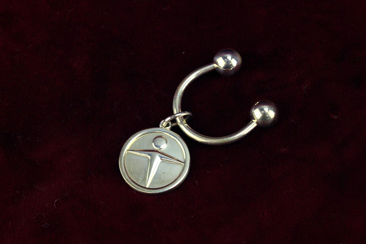 Tiffany & Co. Sterling Silver "Manpower" Key Chain