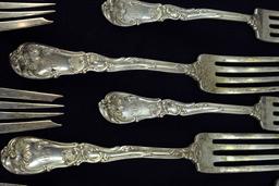 Sterling Silver Forks, 1,240.8 Grams  - Birmingham, England, Ca. 1830