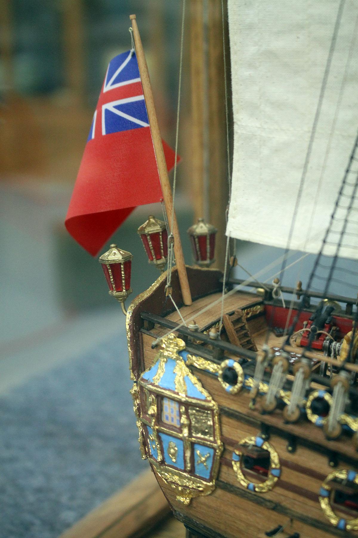 Charity Item ~ Handcrafted Model Ship HMS Neptune 1797 UK by Brian Leslie