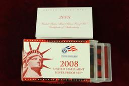 2008 U.S. Mint Silver Proof Set