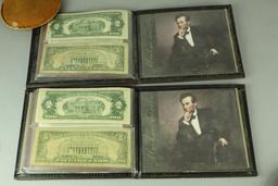 2 Jefferson-Lincoln $2 Red Seal & $5 Red Seal Currency Sets