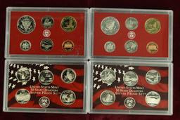 2 U.S. Mint Silver Proof Set; 2004 & 2005