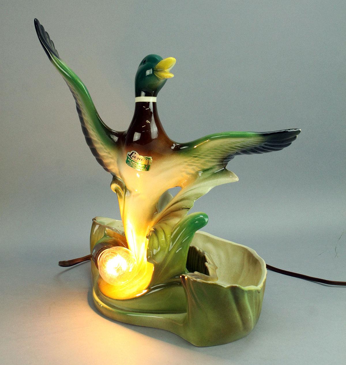 Vintage Lane Duck Planter - TV Light, Ca. 1950's