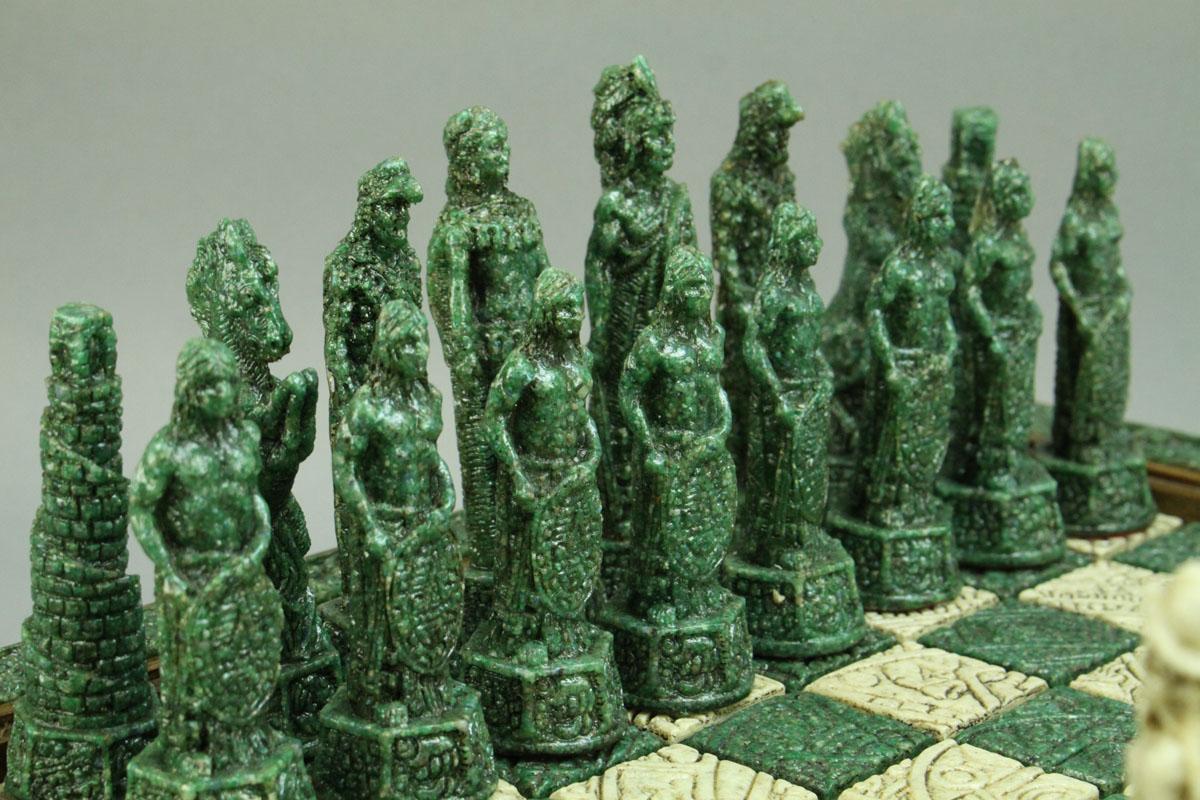 Mayan Style Chess Set